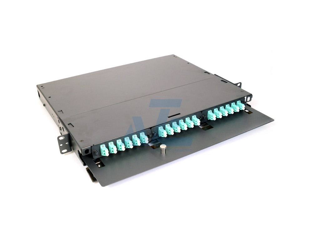 High Density 1U Rack Mount Fiber Optics Enclosure with LGX Adapter ...